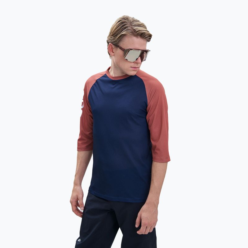Fahrradtrikot für Männer POC MTB Pure 3/4 turmaline navy/himalayan salt 2