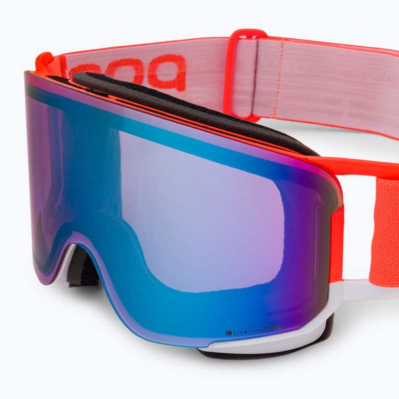 Skibrille POC Nexal Clarity Comp fluorescent orange/hydrogen white/spektris blue 6