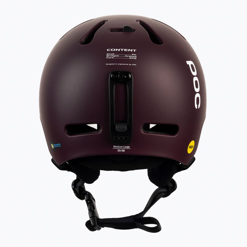 Skihelm POC Fornix MIPS garnet red matt 3