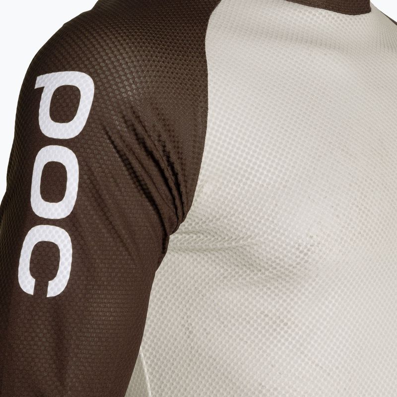 Fahrradtrikot Herren POC MTB Pure 3/4 light sandstone beige/axinite brown 3