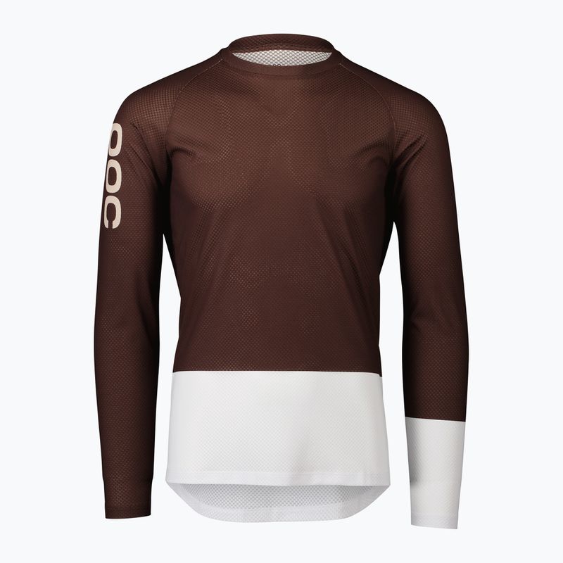 Herren POC MTB Pure axinite braun/hydrogen weiß Radfahren Longsleeve