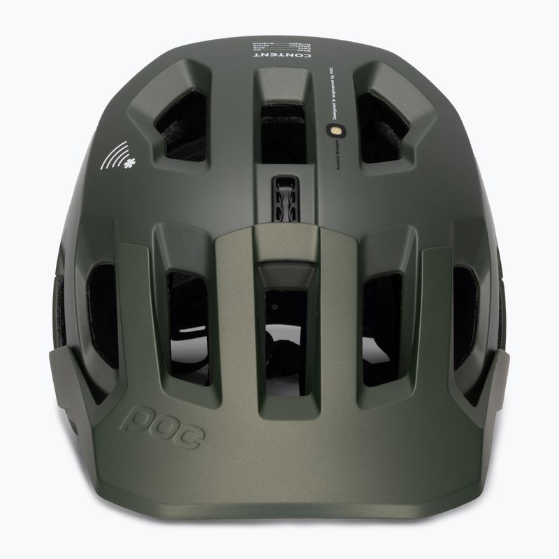 Fahrradhelm POC Kortal Race MIPS epidote green/uranium black metallic/matt 2