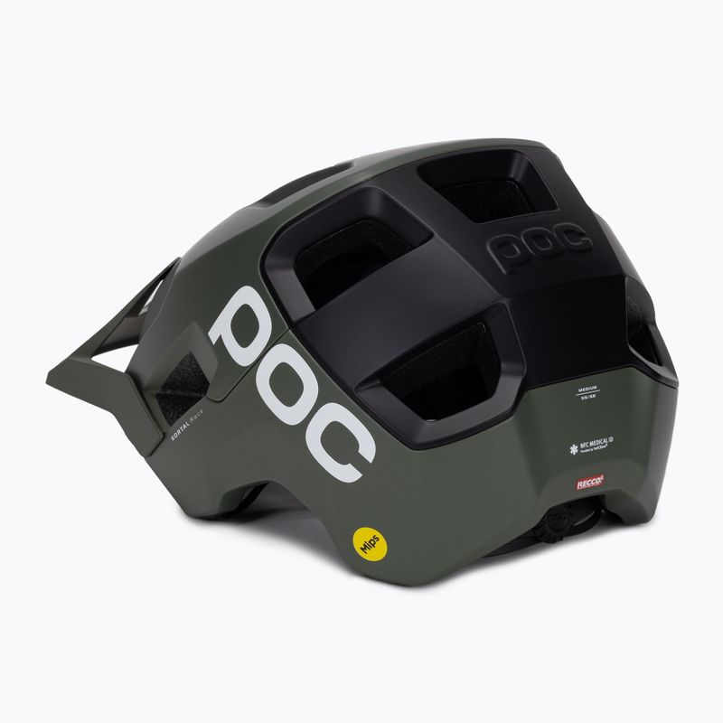 Fahrradhelm POC Kortal Race MIPS epidote green/uranium black metallic/matt 4