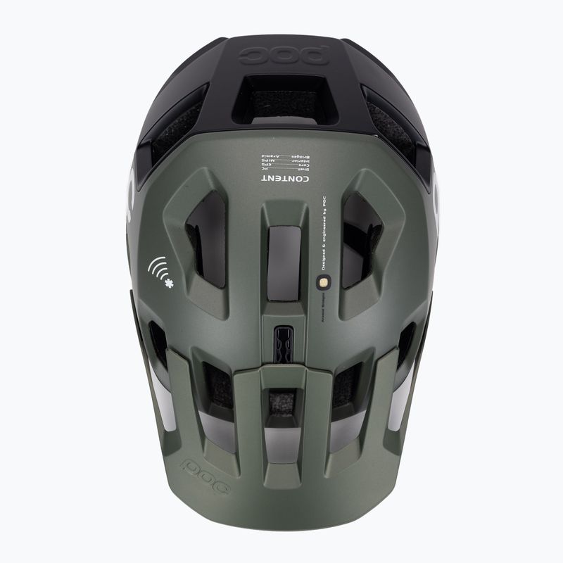 Fahrradhelm POC Kortal Race MIPS epidote green/uranium black metallic/matt 6