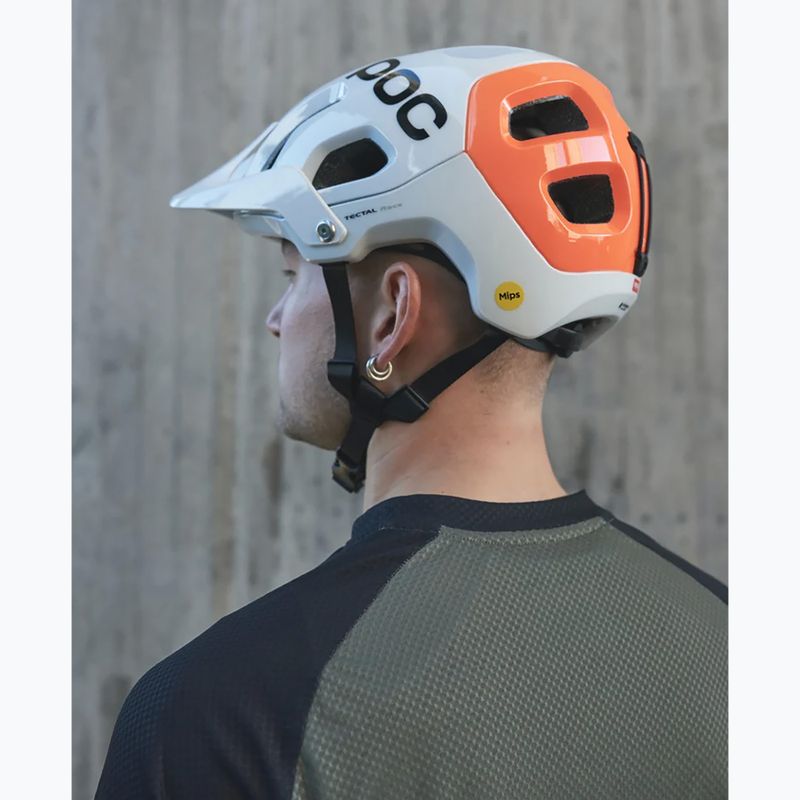 Fahrradhelm POC Tectal Race MIPS NFC hydrogen white/fluorescent orange avip 11