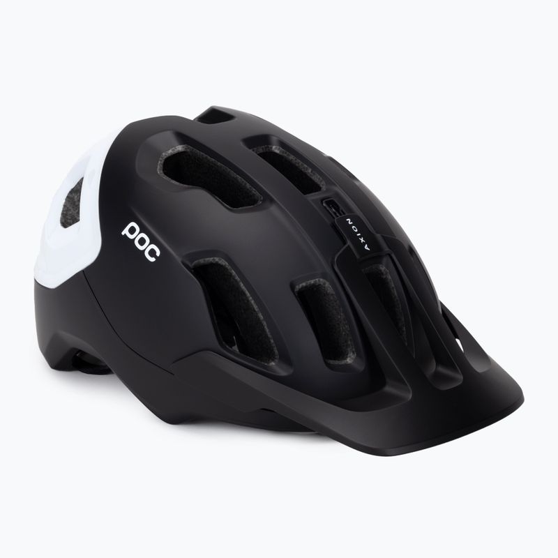 Fahrradhelm POC Axion Race MIPS uranium black matt/hydrogen white