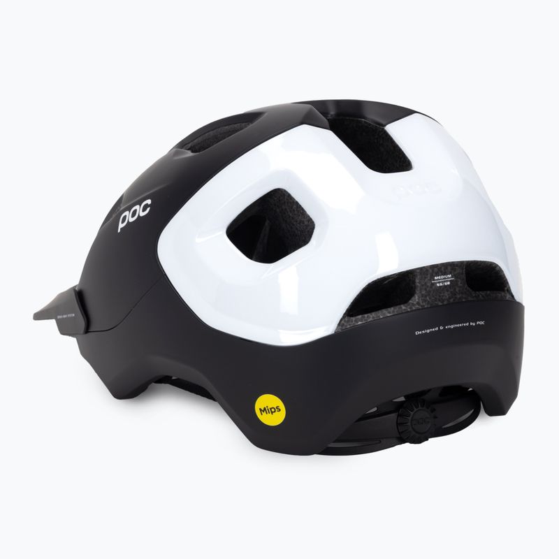 Fahrradhelm POC Axion Race MIPS uranium black matt/hydrogen white 4
