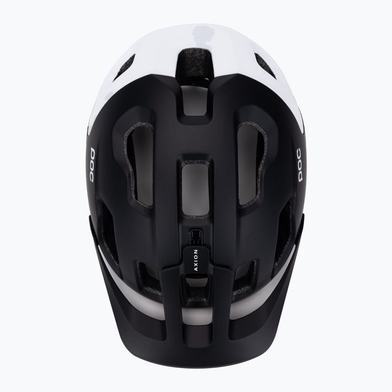 Fahrradhelm POC Axion Race MIPS uranium black matt/hydrogen white 6