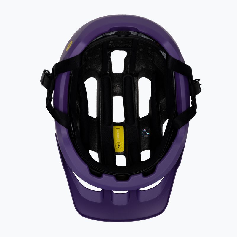 Fahrradhelm POC Axion Race MIPS sapphire purple/uranium black metallic/matt 5