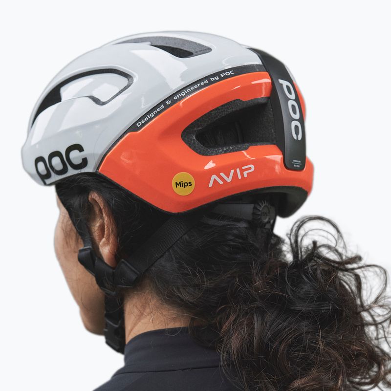 Fahrradhelm POC Omne Air MIPS fluorescent orange avip 9