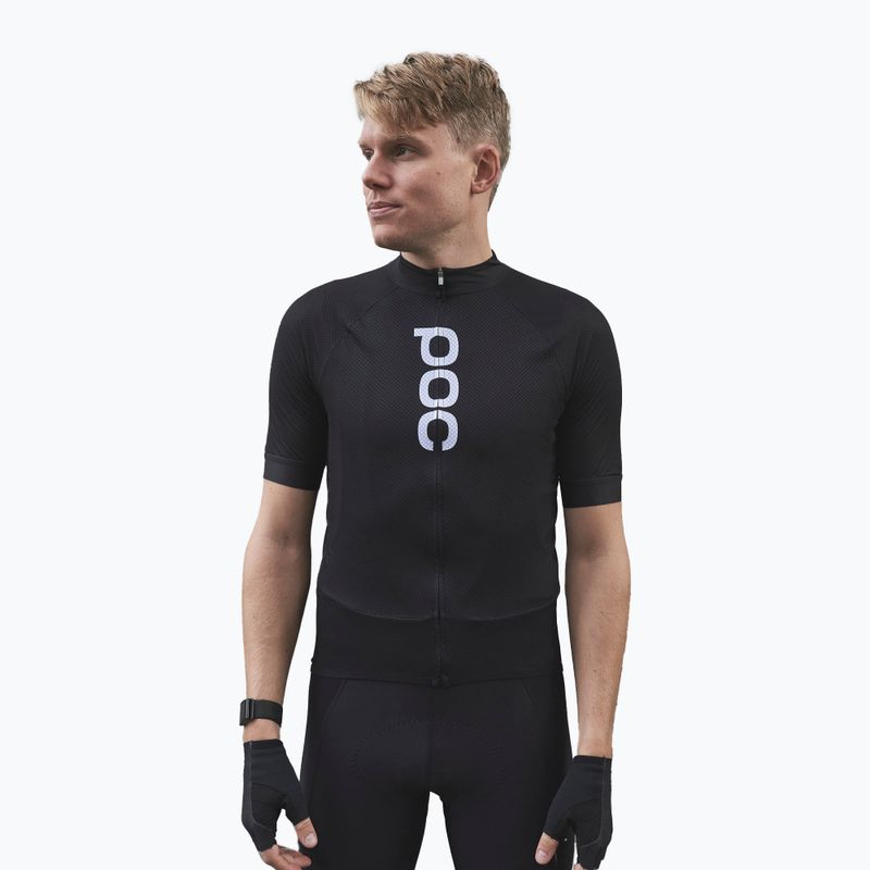 Fahrradtrikot für Männer POC Essential Road Logo uranium black