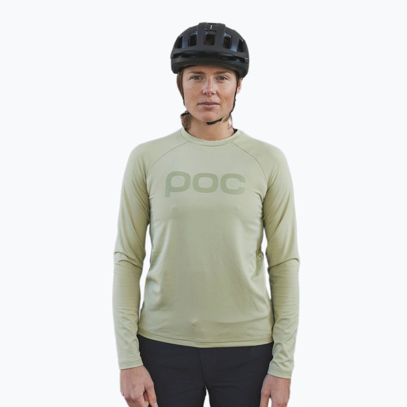 Damen Radfahren Longsleeve POC Reform Enduro Jersey prehnite green