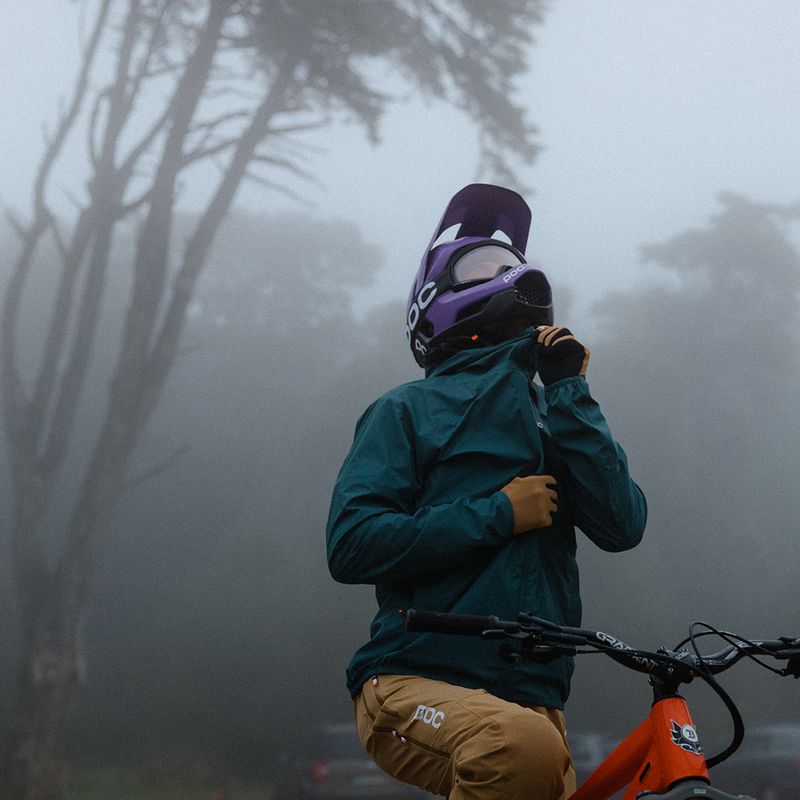 Fahrradjacke für Männer POC Motion Rain dioptase blue 8