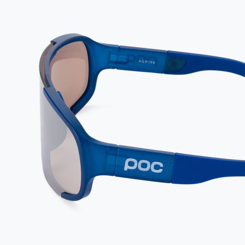 Fahrradbrille POC Aspire opal blue translucent/clarity trail silver 4
