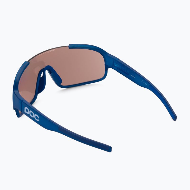 Fahrradbrille POC Crave opal blue translucent/clarity trail silver 2