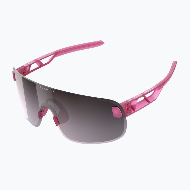 Fahrradbrille POC Elicit actinium pink translucent/clarity road silver