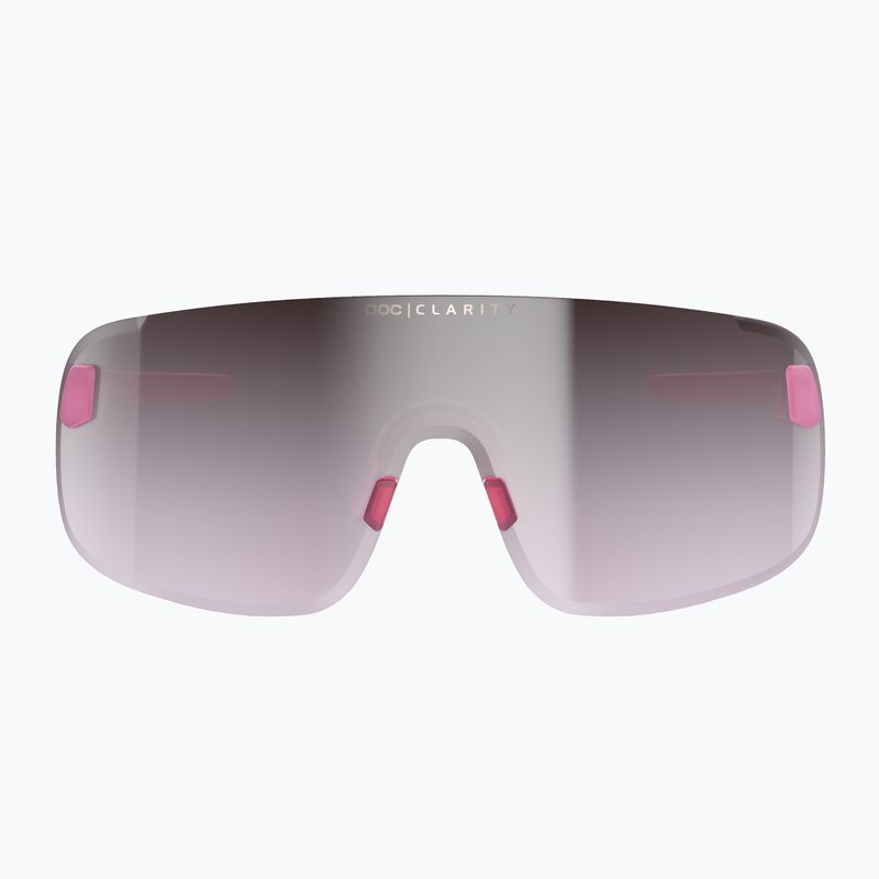 Fahrradbrille POC Elicit actinium pink translucent/clarity road silver 2