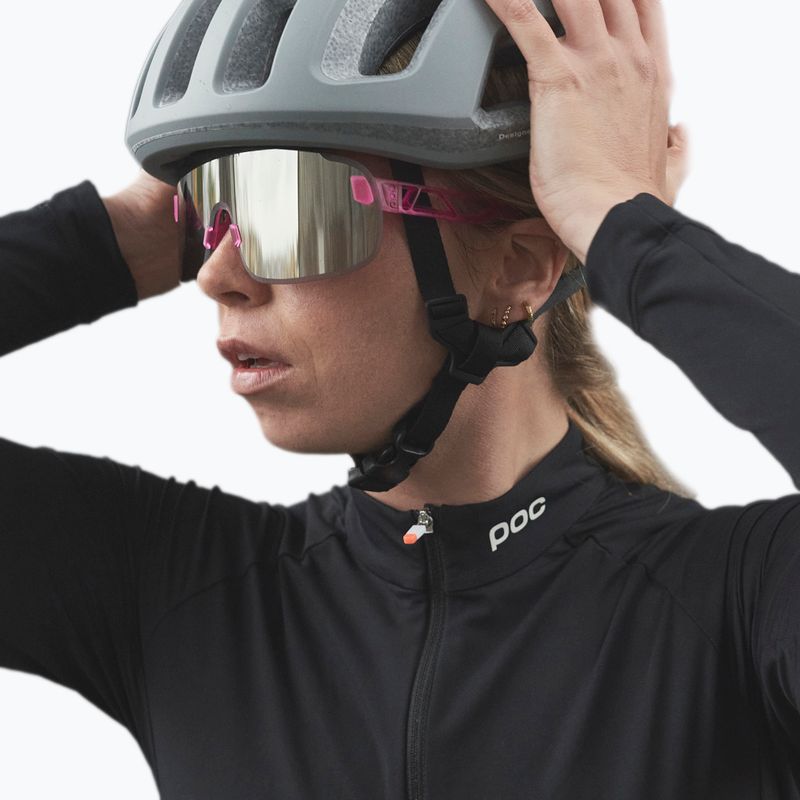 Fahrradbrille POC Elicit actinium pink translucent/clarity road silver 6
