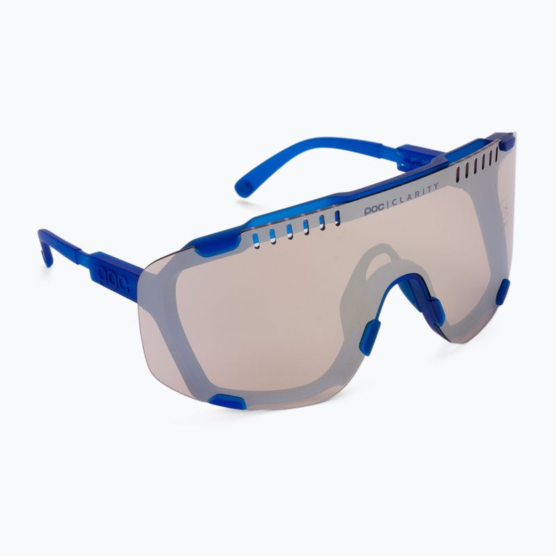 Fahrradbrille POC Devour opal blue translucent/clarity trail silver 2