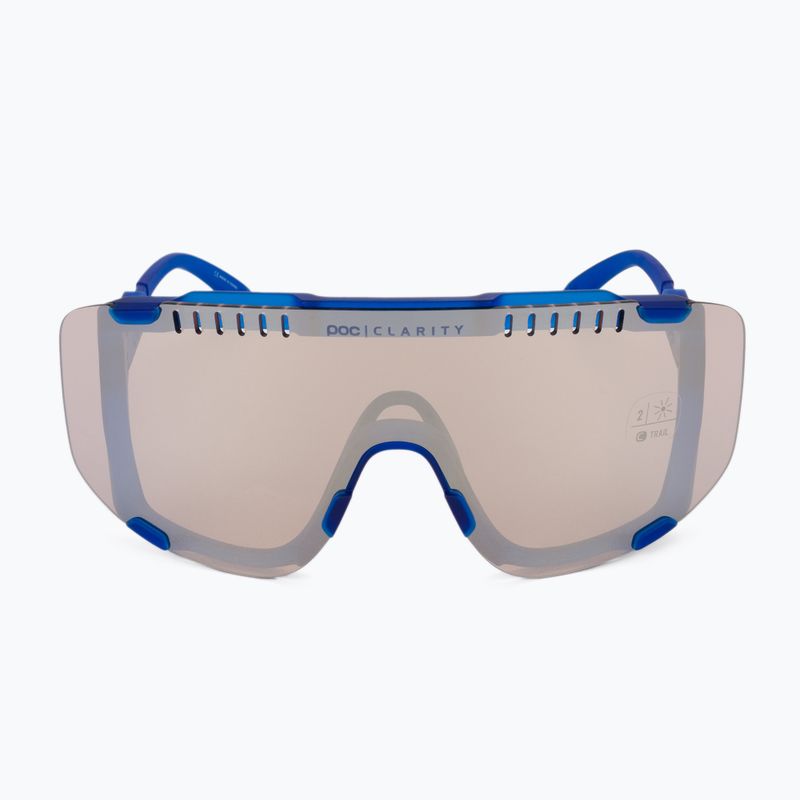 Fahrradbrille POC Devour opal blue translucent/clarity trail silver 4