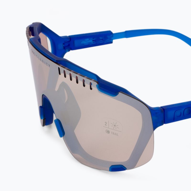 Fahrradbrille POC Devour opal blue translucent/clarity trail silver 6