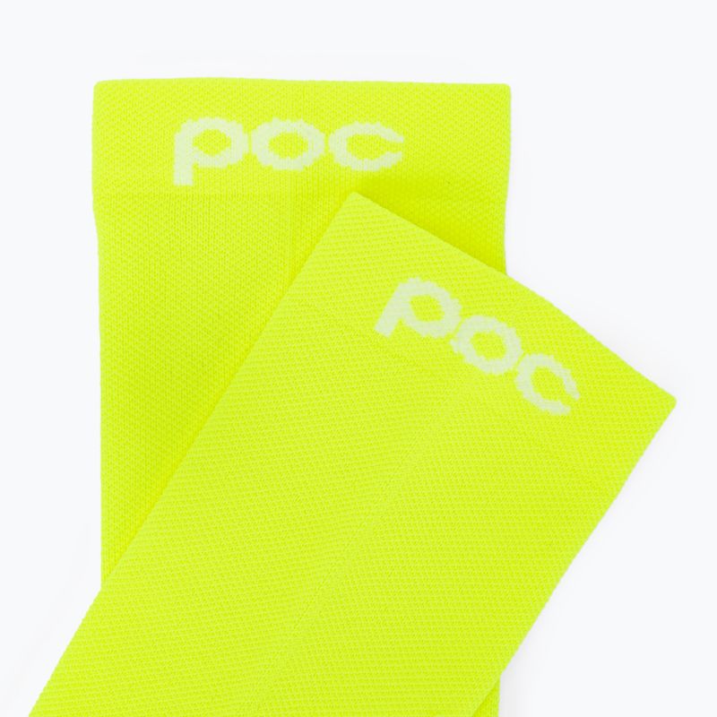 POC Fluo Sock Mid fluoreszierend gelb/grün Fahrradsocken 3