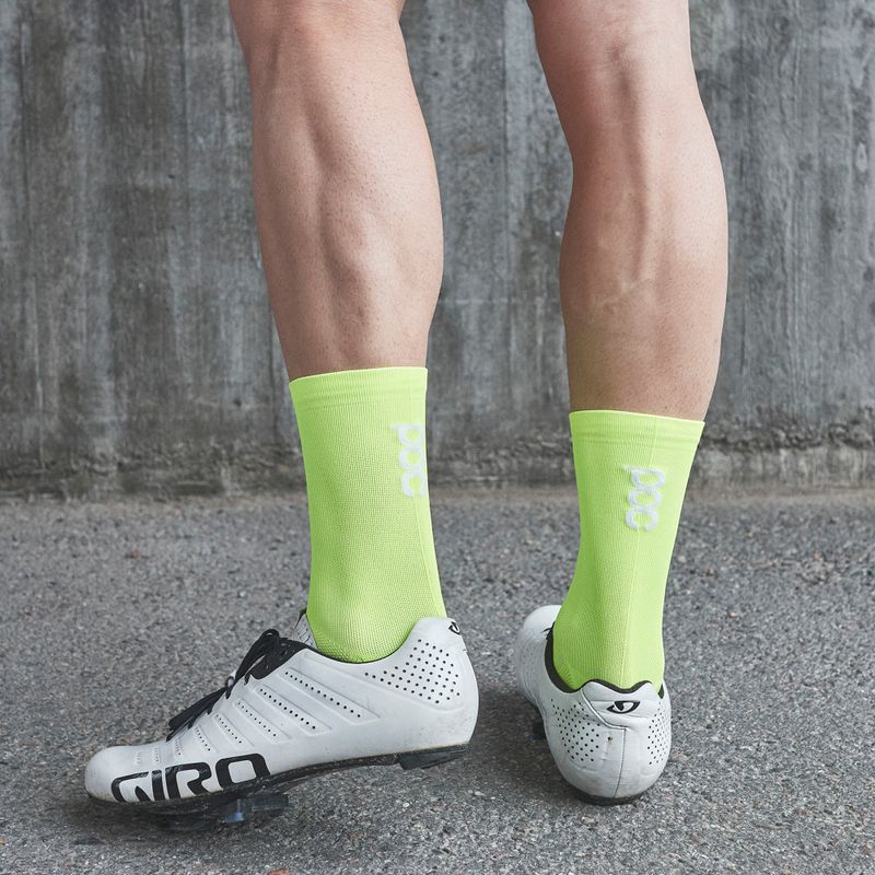POC Fluo Sock Mid fluoreszierend gelb/grün Fahrradsocken 8