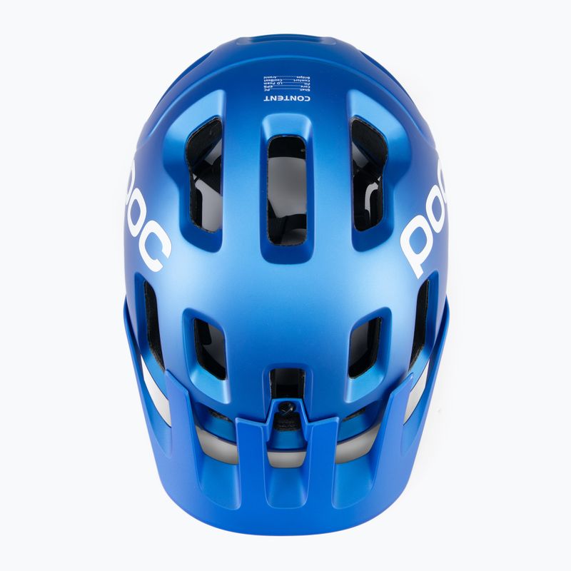 Fahrradhelm POC Tectal opal blue metallic/matt 4