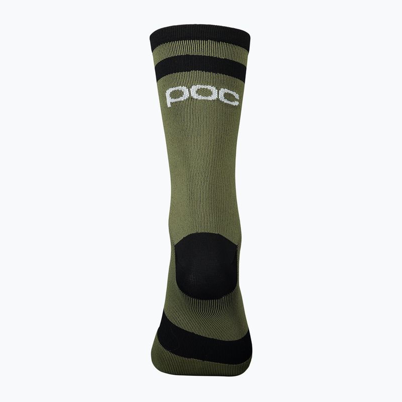 Fahrrad Socken POC Lure MTB Long epidote green/uranium black 2