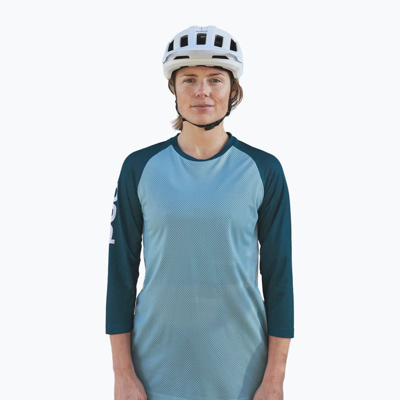 Fahrradtrikot für Frauen POC MTB Pure 3/4 lt dioptase blue/dioptase blue