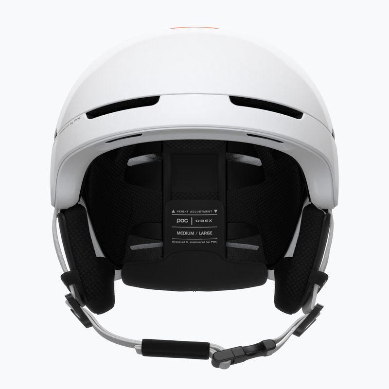 Skihelm POC Obex BC MIPS hydrogen white/fluorescent orange avip 11