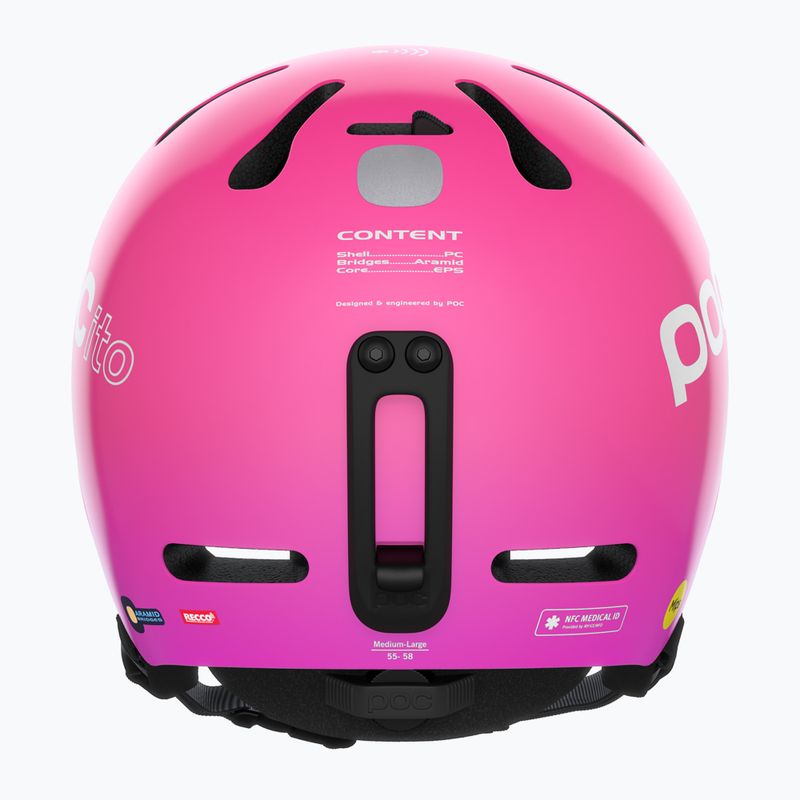 Skihelme für Kinder POC POCito Fornix MIPS fluorescent pink 12