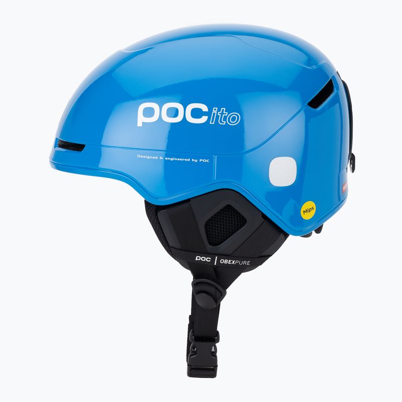 Skihelme für Kinder POC POCito Obex MIPS fluorescent blue 3