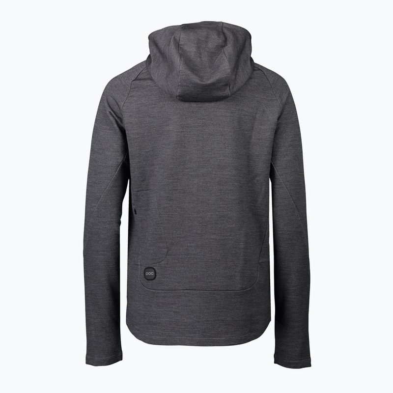 Damen Hoodie Sweatshirt POC Light Merino Hood sylvanite grey melange 2