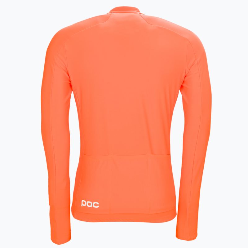 Herren-Radsport-Langarmhemd POC Radiant Jersey zink orange 7