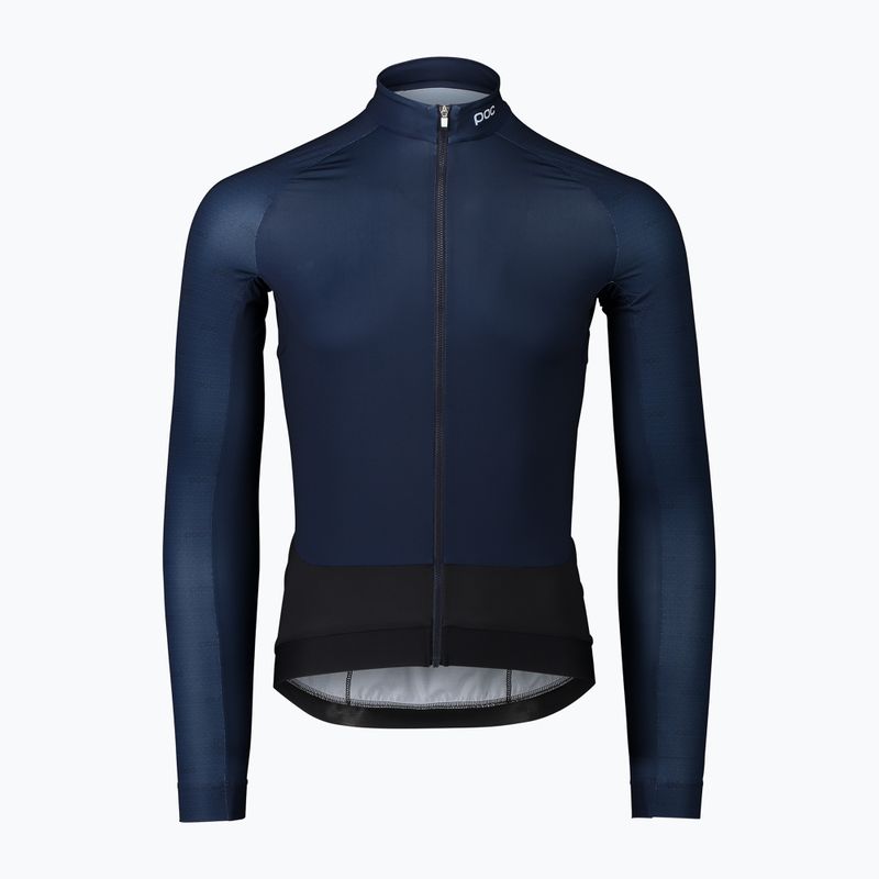 Herren-Radsport-Langarmhemd POC Essential Road poc o turmaline navy
