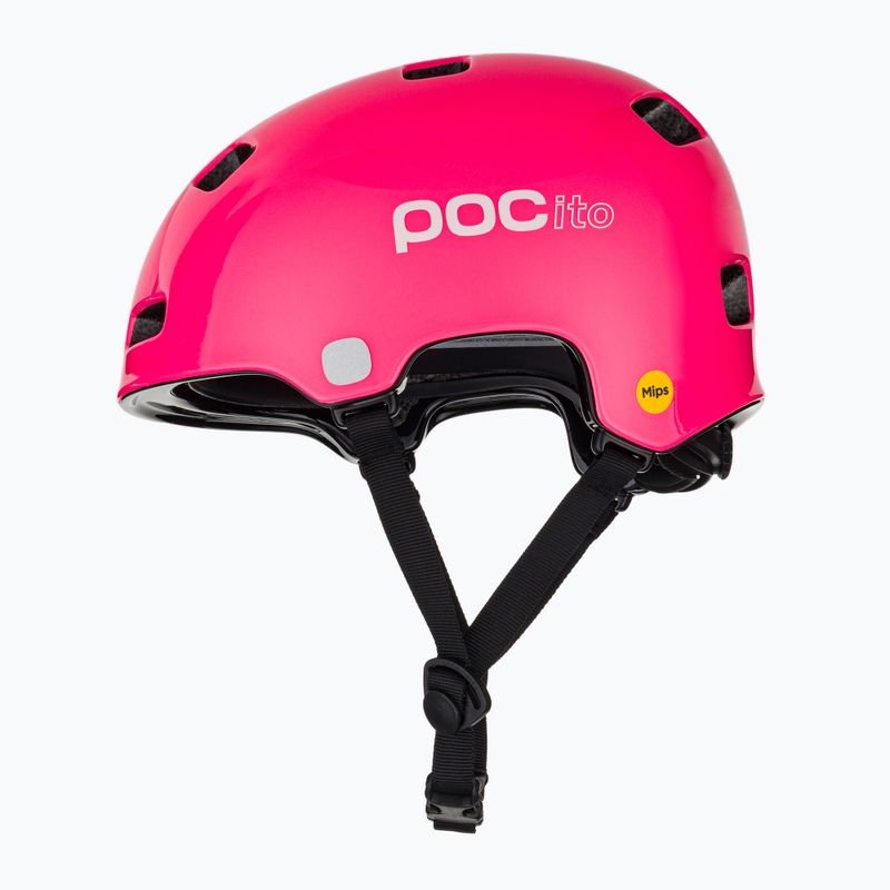 Kinder Fahrradhelm POC Pocito Crane MIPS fluoreszierend rosa 5