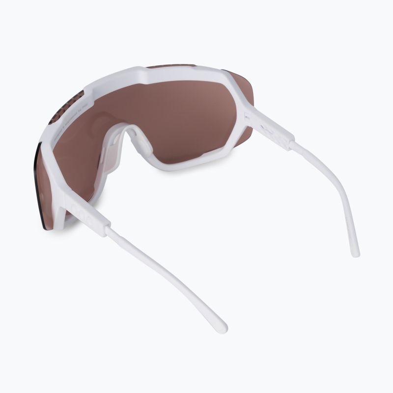 Fahrradbrille POC Devour hydrogen white/clarity trail silver 3