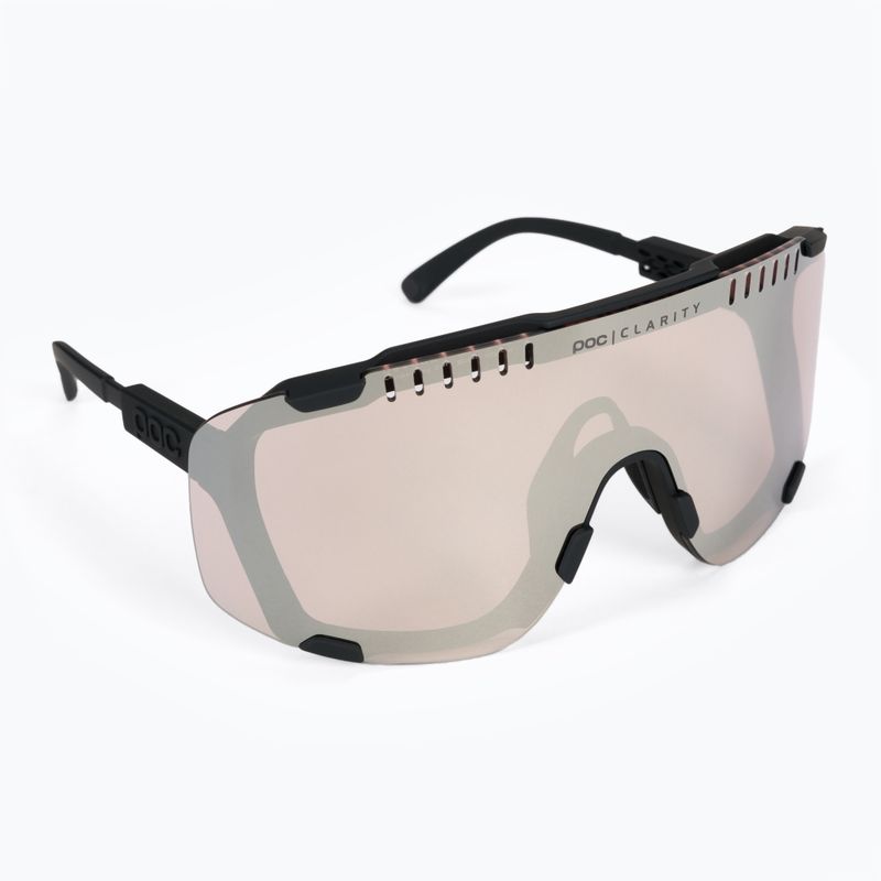Fahrradbrille POC Devour uranium black/clarity trail silver