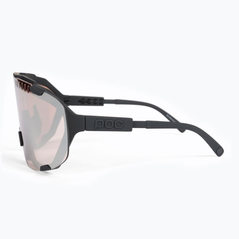 Fahrradbrille POC Devour uranium black/clarity trail silver 4