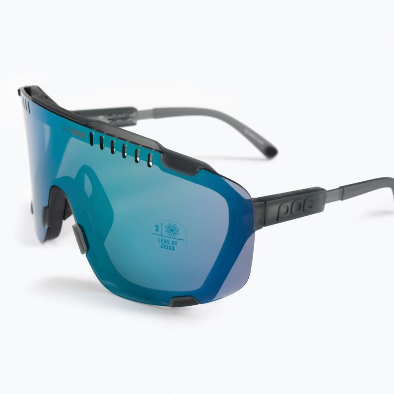 Fahrradbrille POC Devour uranium black/grey/deep green mirror 5