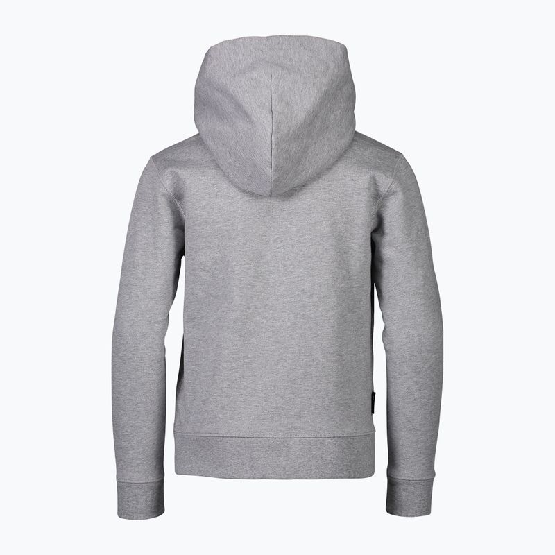 Kinder-Trekking-Sweatshirt POC 61609 Hood grey/melange 2