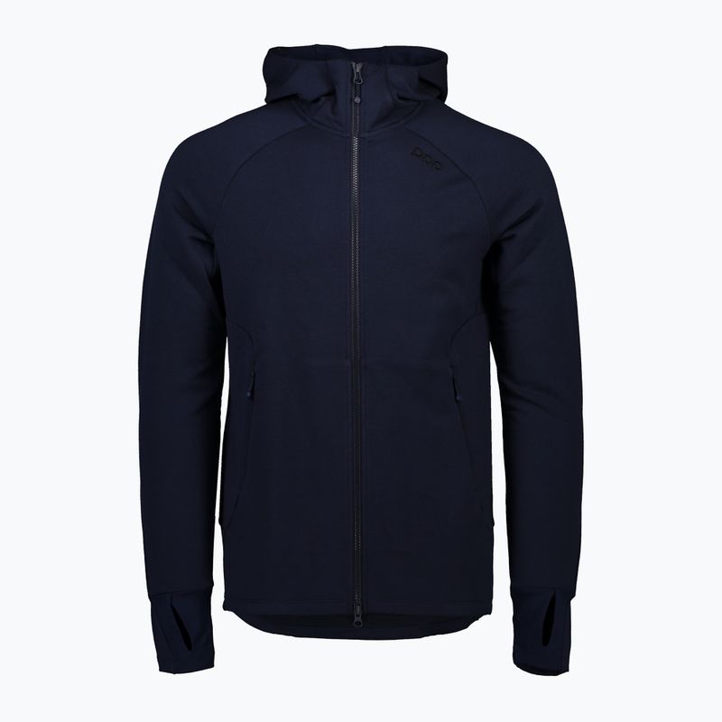 Herren-Trekking-Sweatshirt POC Merino Zip Hood turmaline navy