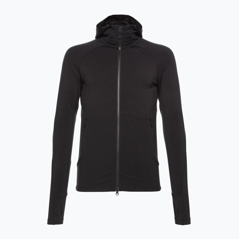 Herren-Trekking-Sweatshirt POC Merino Zip Hood uranium black 2