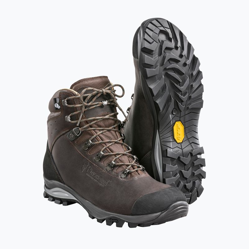 Wanderschuhe Herren Pinewood Mid Hunting & Hiking Boot brown 8