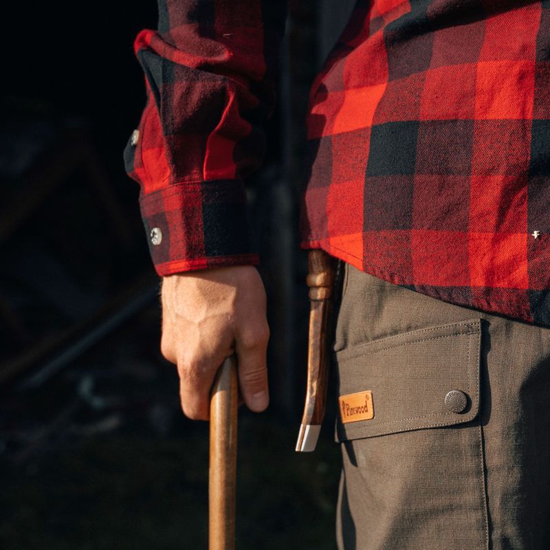 Herrenhemd Pinewood Lumbo red/black 4