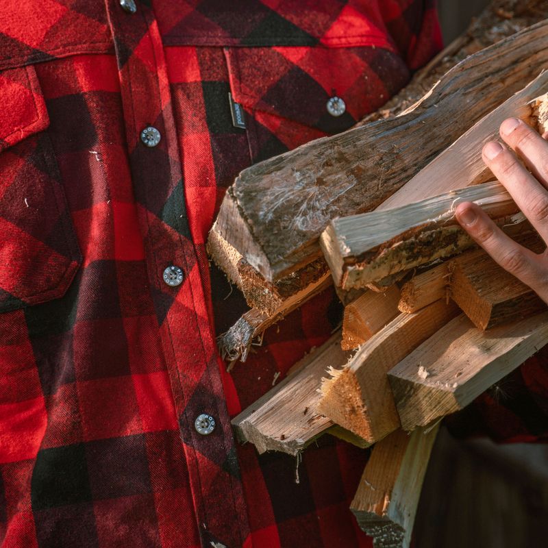 Herrenhemd Pinewood Lumbo red/black 6