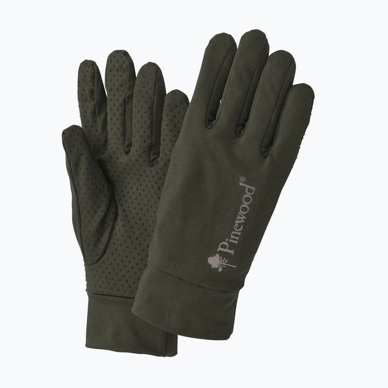 Trekking Handschuhe Herren Pinewood Thin Liner moss green
