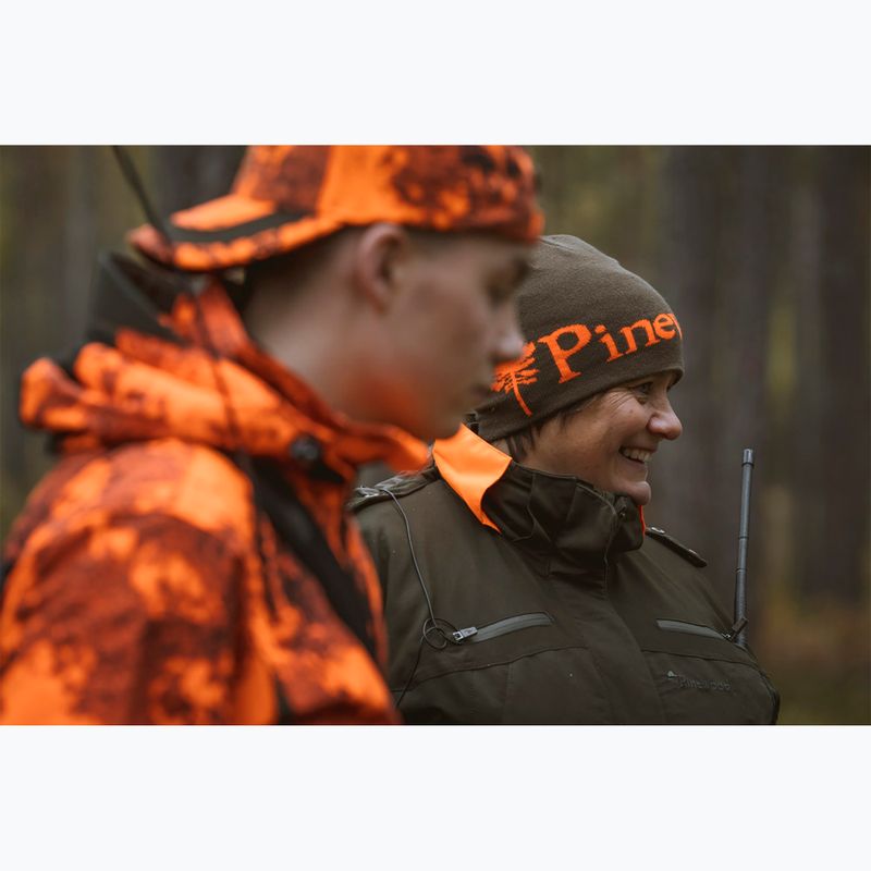 Pinewood Logo Wintermütze grün/orange    Neu