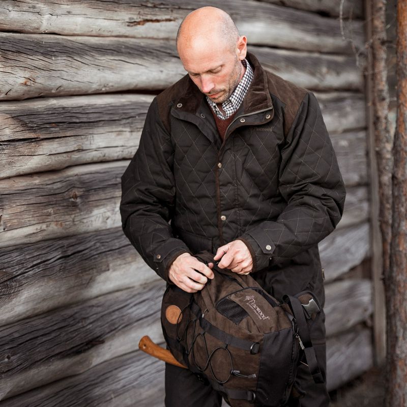 Pinewood Outdoor 22 l Wildleder braun Wandern Rucksack 8